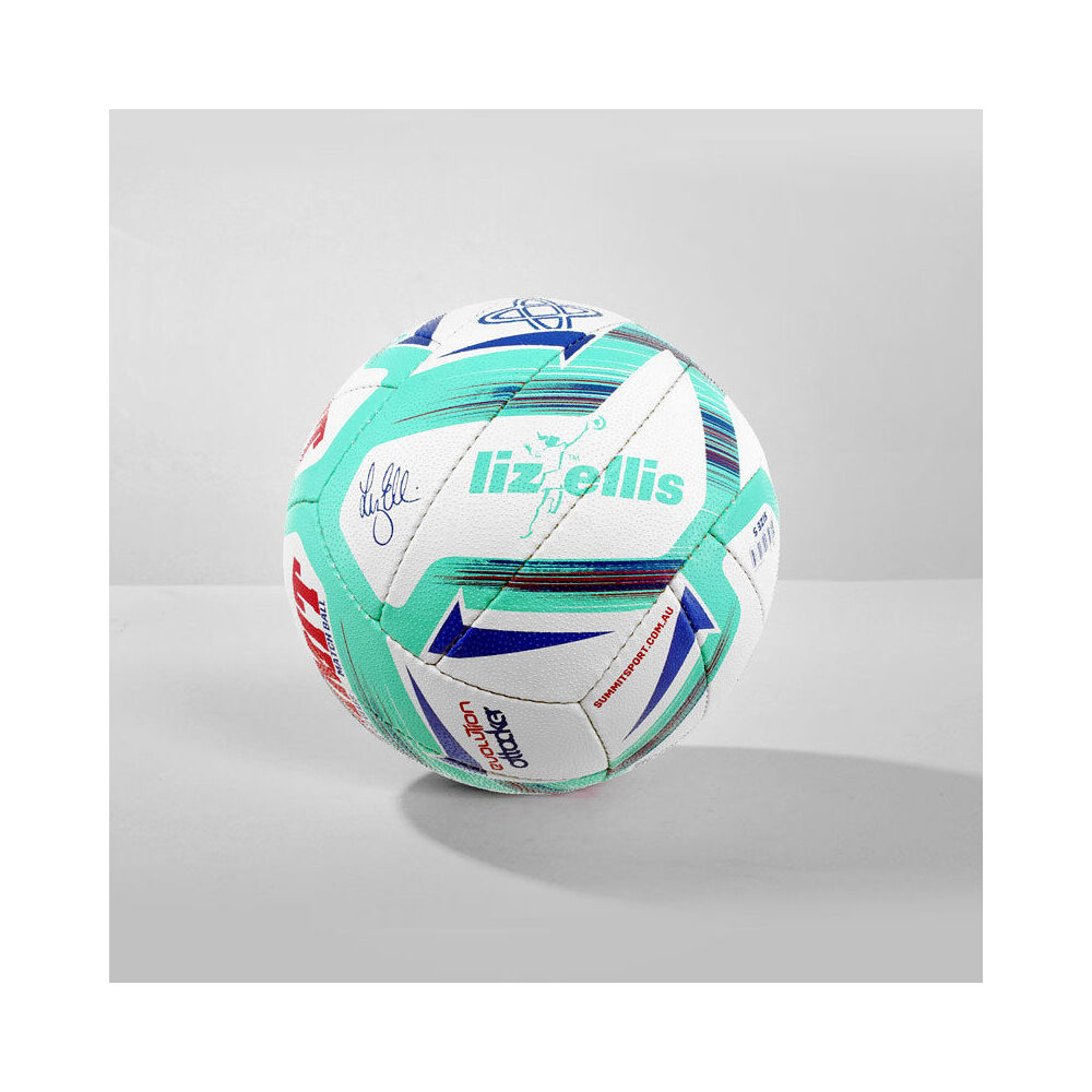 Summit Global Evolution Attacker Liz Ellis Netball 23 Size 5 - Mint
