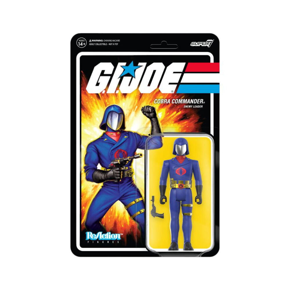 G.I. Joe Cobra Commander Toy Colors ReAction 3.75" Action Figure Toy