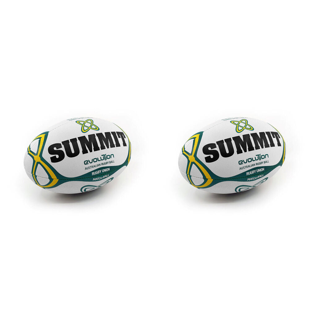 2PK Summit Global Evolution Rugby Union Ball 2.0 Size 5 - White