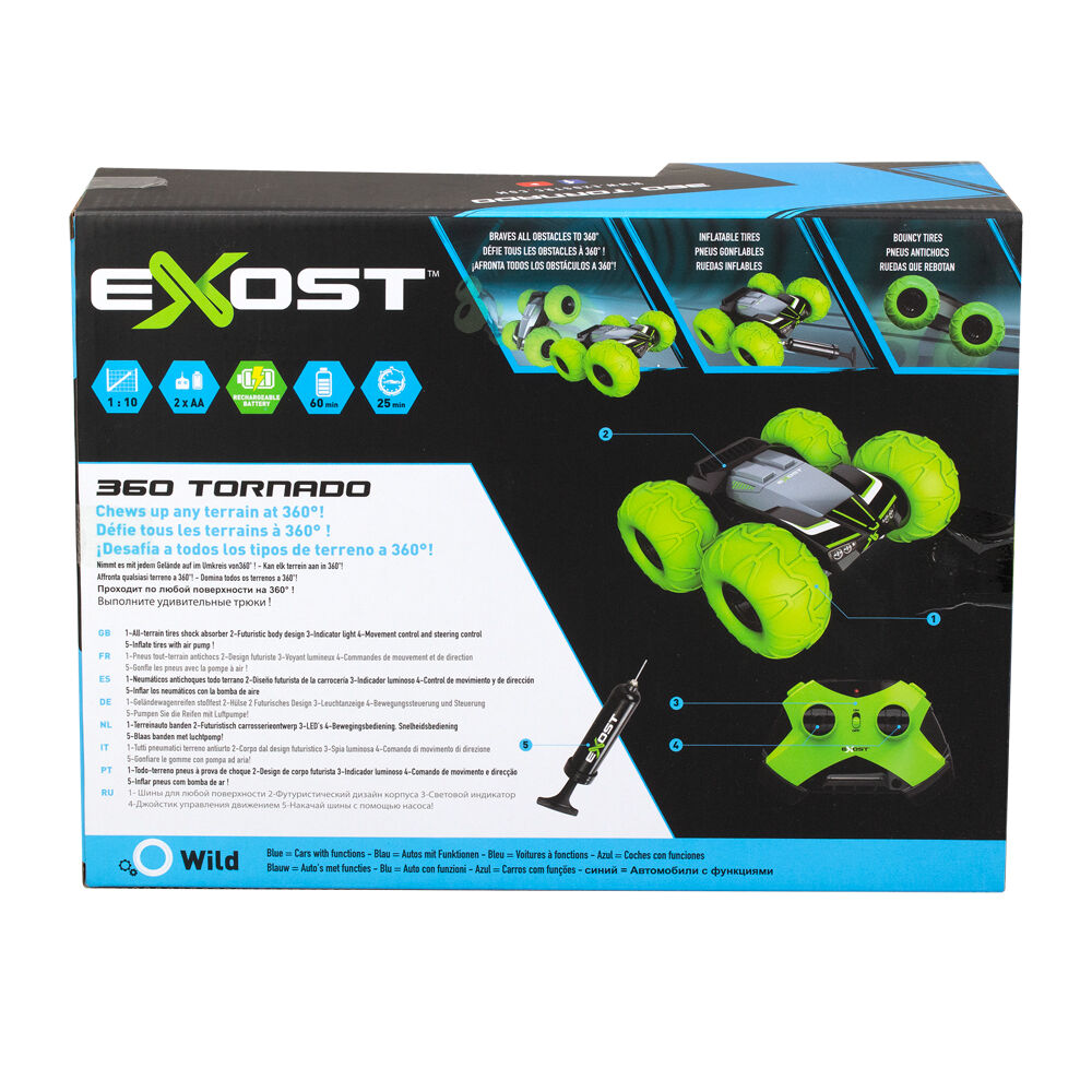 Exost 360 Tornado Rechargeable RC Car Kids Toy 5y+ Assorted