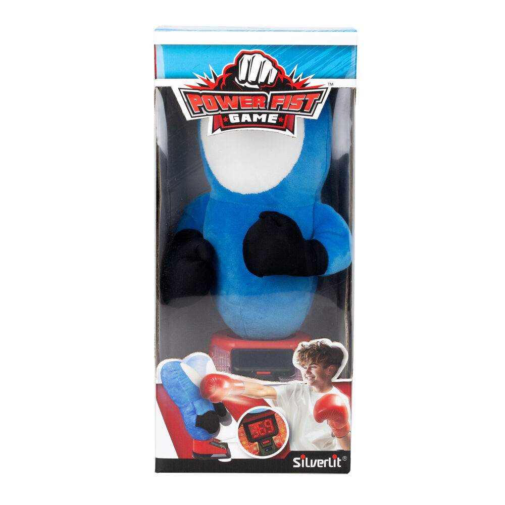 Silverlit Power Fist Game Punching 34cm Plush Toy 5y+ Blue