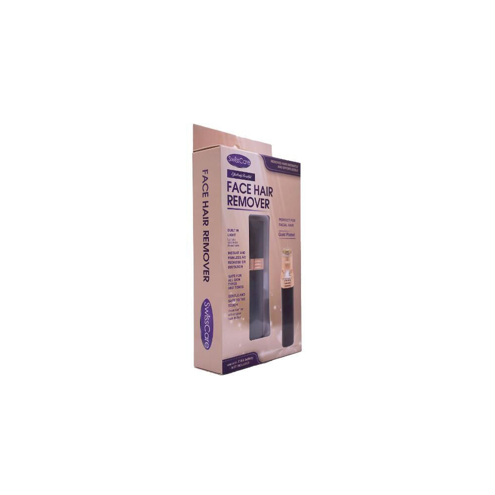 SwissCare Electric Cordless Facial Hair Remover Trimmer Plated