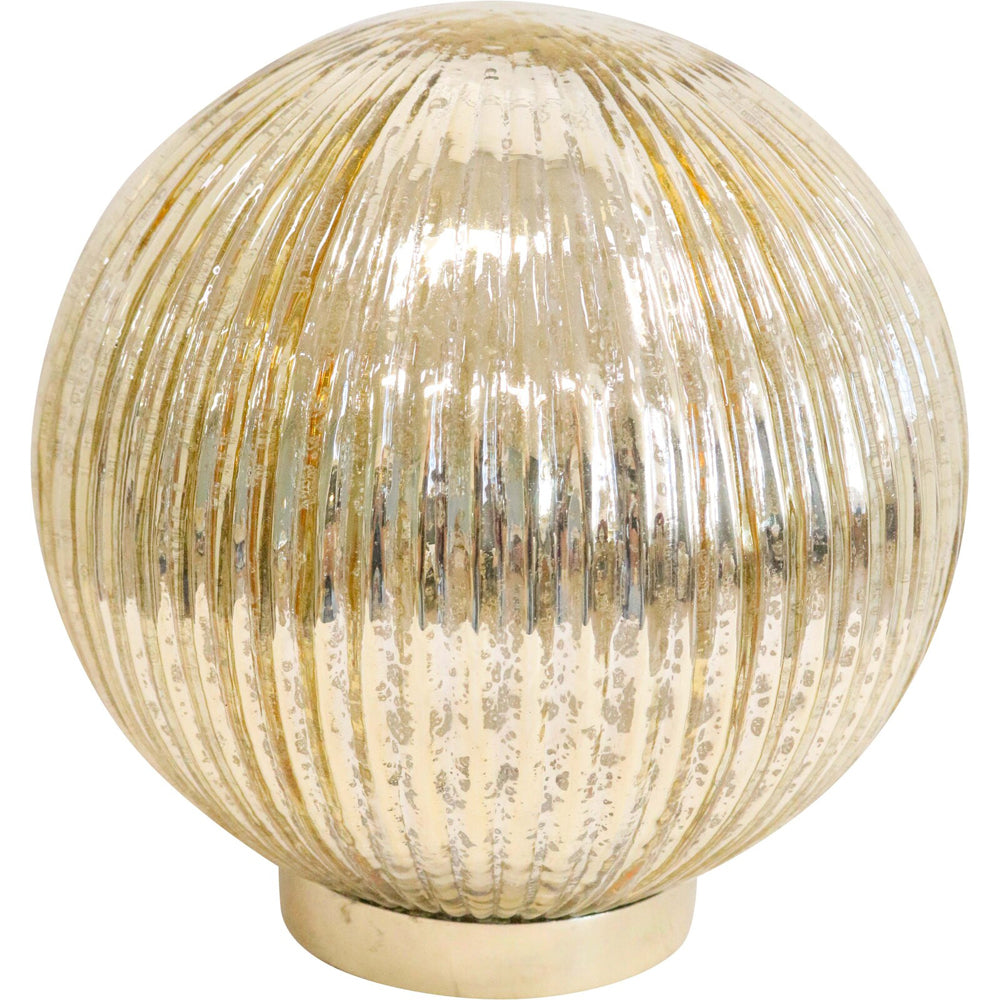 LVD 20x22cm LED Glass Ball Medium Home/Living Room Decor - Gold