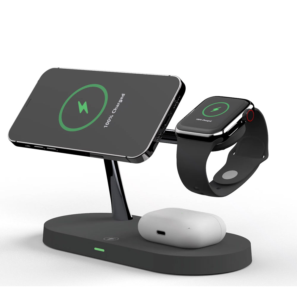 Rewyre 5-in-1 Magnetic Fast Wireless Charger Black