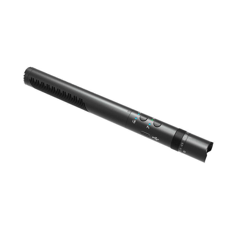 Synco Shotgun Microphone Broadcast Level Camera Mount For Filmmaking Black
