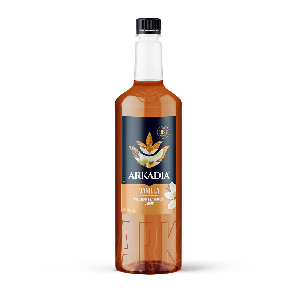 Arkadia Vanilla Beverage Flavouring Syrup 1L 9x30cm - Cream