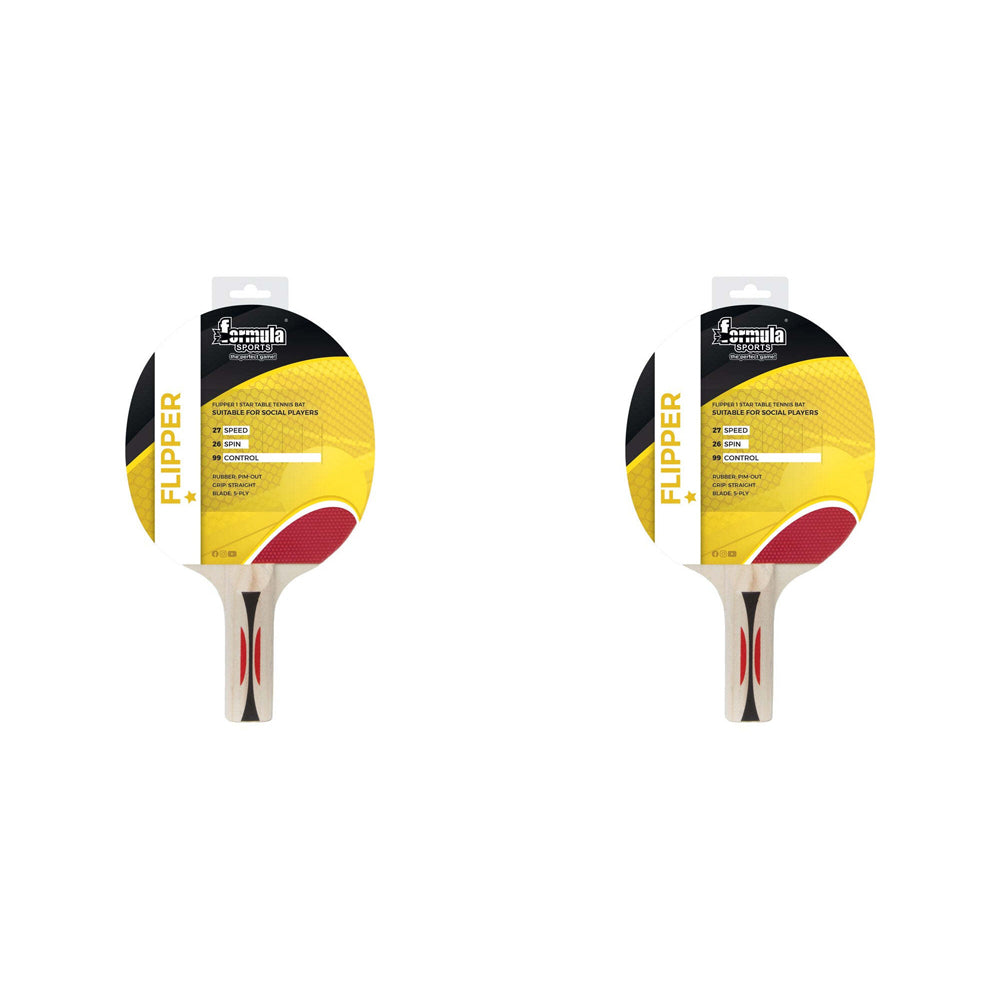 2PK Formula Sports Flipper 1 Star Bat Ping Pong Racket