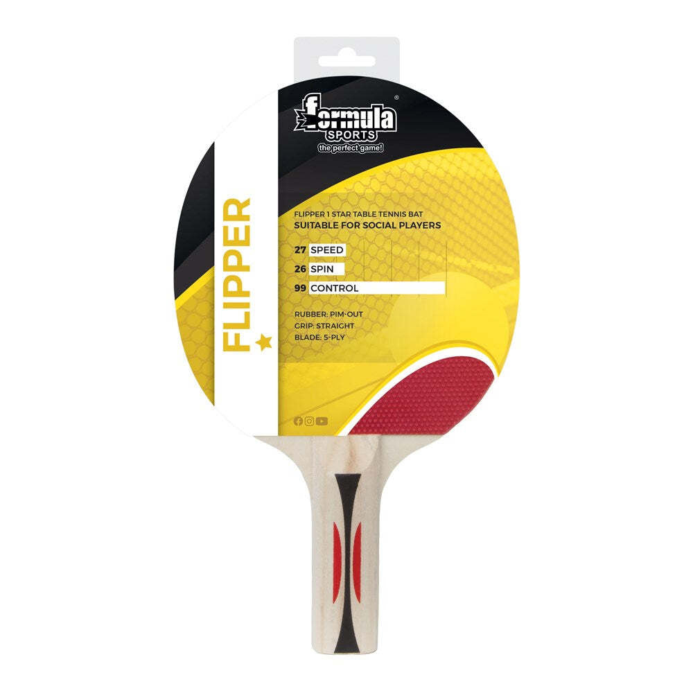 2PK Formula Sports Flipper 1 Star Bat Ping Pong Racket