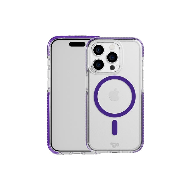 Tech21 EvoCrystal w/ MagSafe Case For Apple iPhone 15 Pro - Amethyst