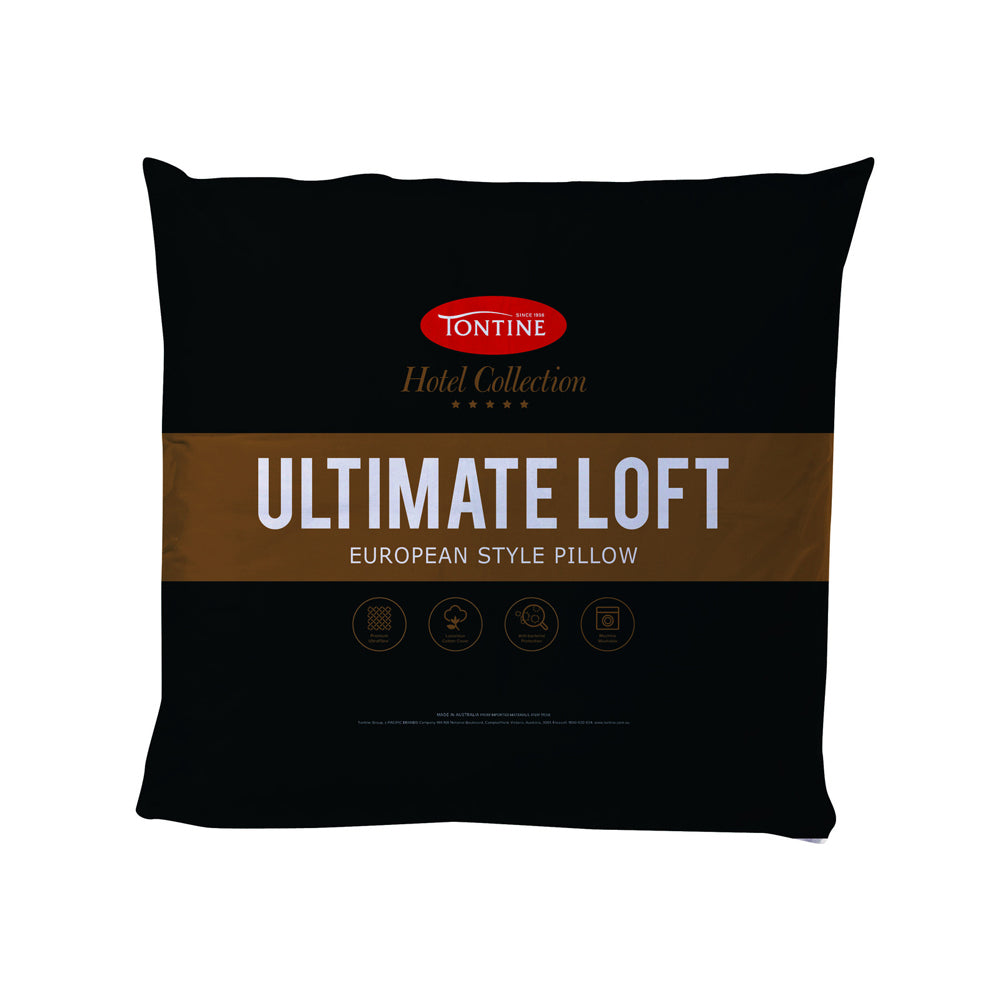 2PK Tontine Hotel Collection Ultimate Loft European Pillow - White