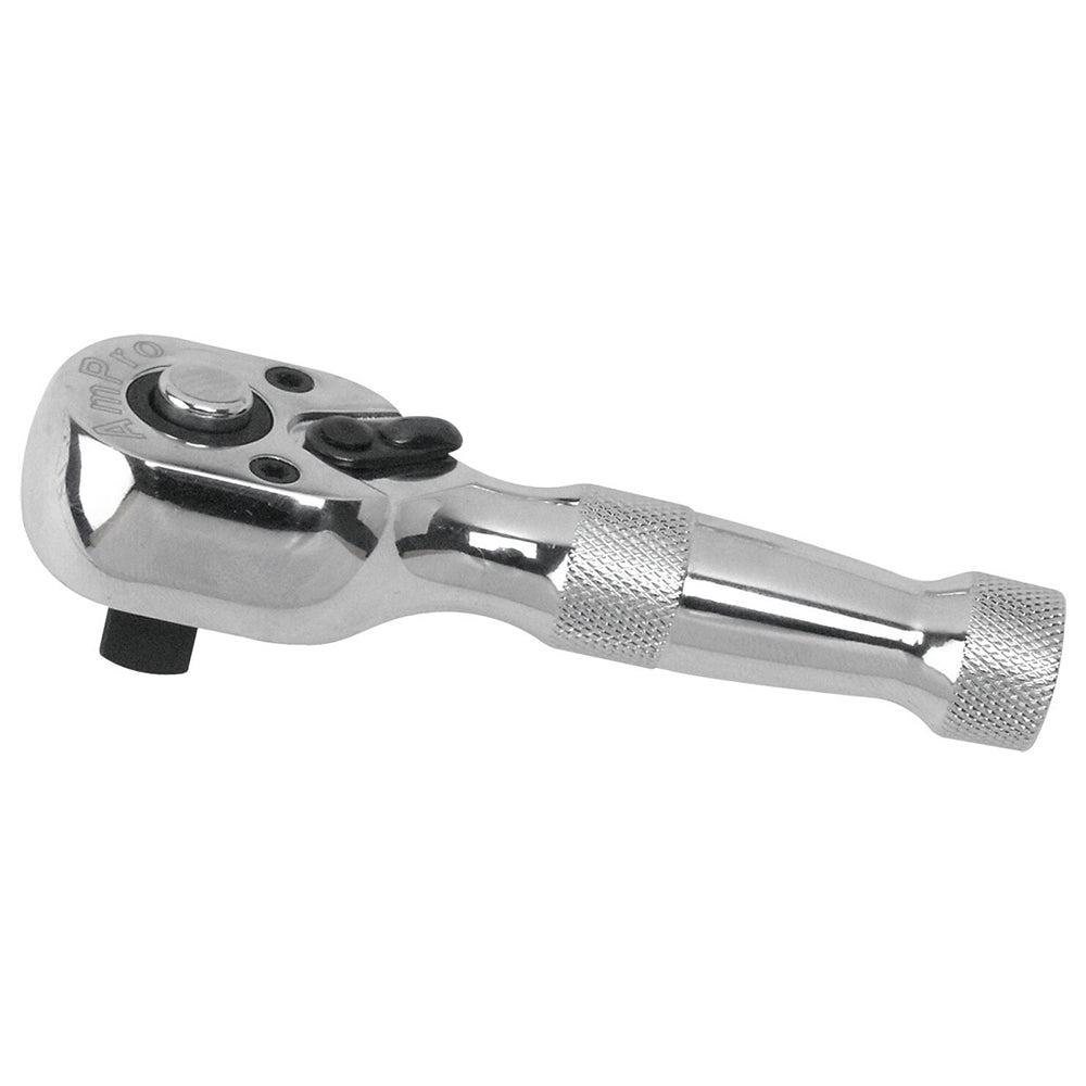 Ampro T29749 1/2" Drive Chrome Steel Micro Ratchet/Socket Spanner Tool