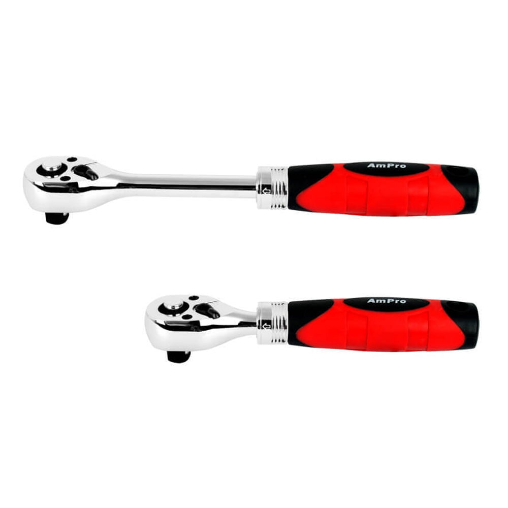 Ampro T29763 3/8" Drive Extendable Stubby Ratchet/Socket Spanner Tool