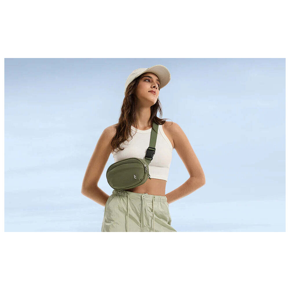 Tomtoc Nylon Fabric Sling Bean Belt Bag 1.5L - Green