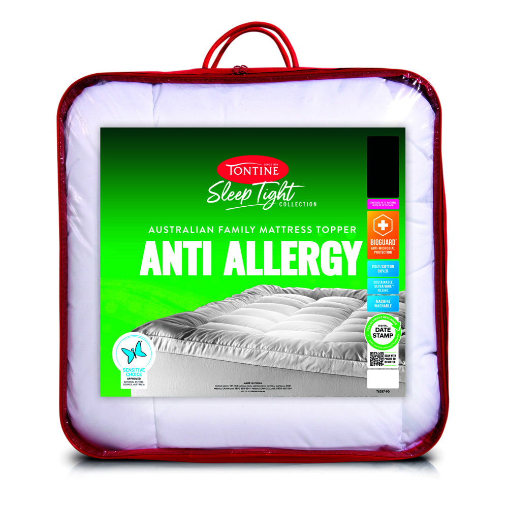 Tontine Sleep Tight Anti Allergy Mattress Topper