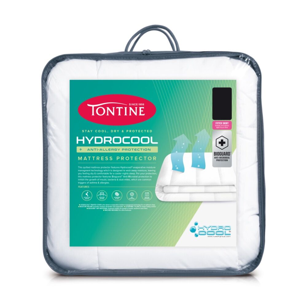 Tontine Hydrocool Anti Allergy Mattress Protector Athsma Friendly