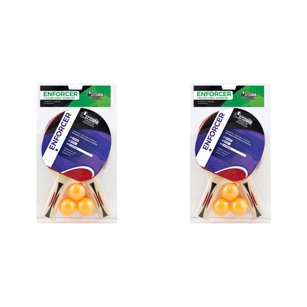 2x 5pc Formula Sports Enforcer Table Tennis 2-Player Set