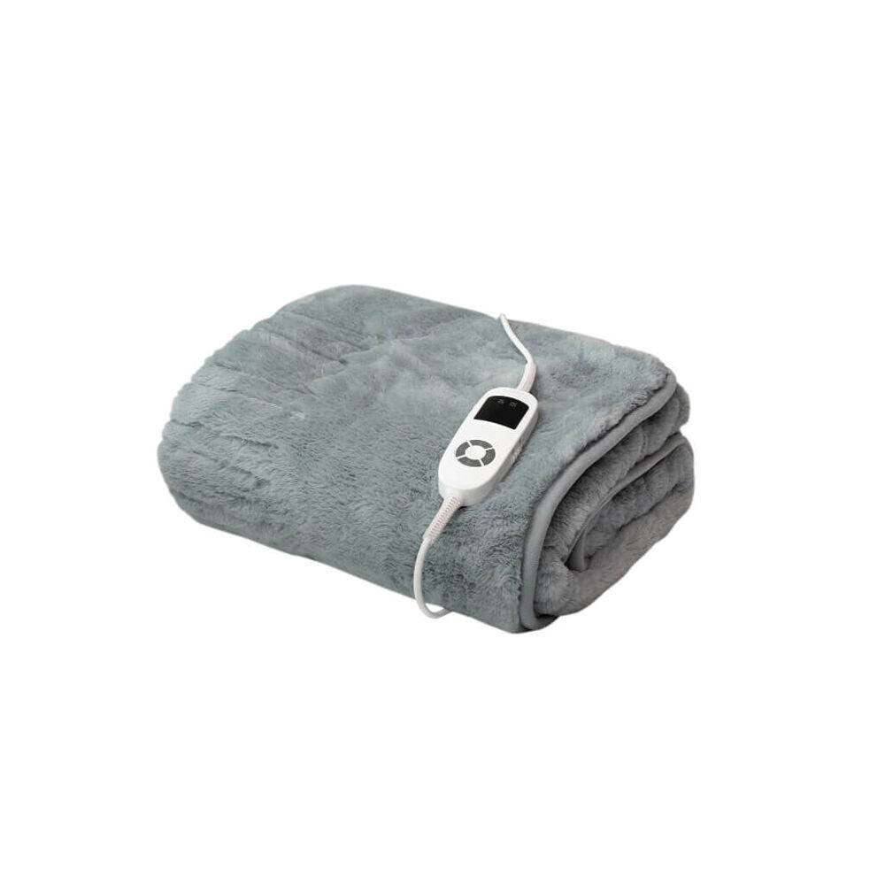 Tontine Luxuriously Warm & Soft Heated Throw - Pewter Blue 120x160 cm