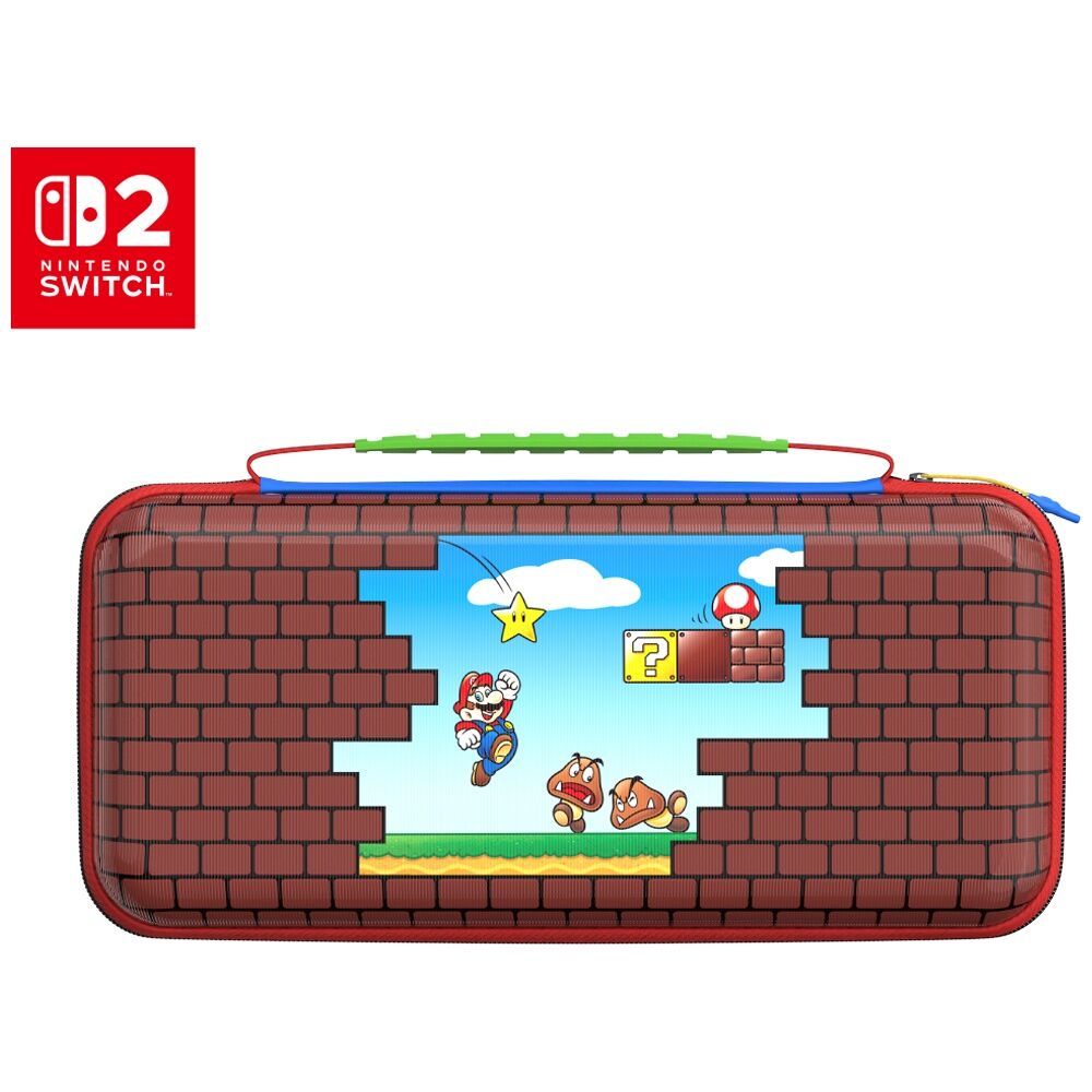 Turtle Beach PlayTrek Travel Case Nintendo Switch 2 Compatible Mario Bricks
