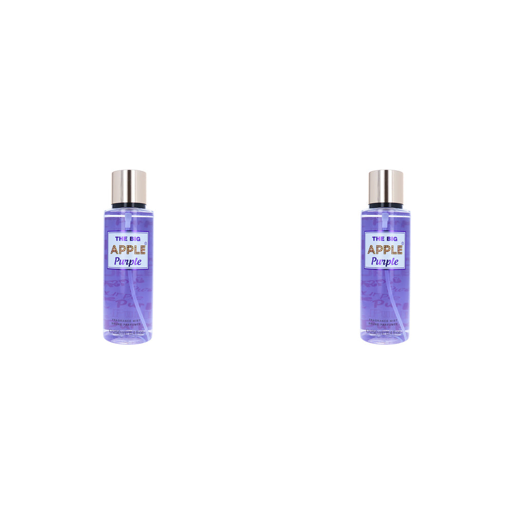 2PK The Big Apple Purple 250ml Body Fragrance Mist Spray