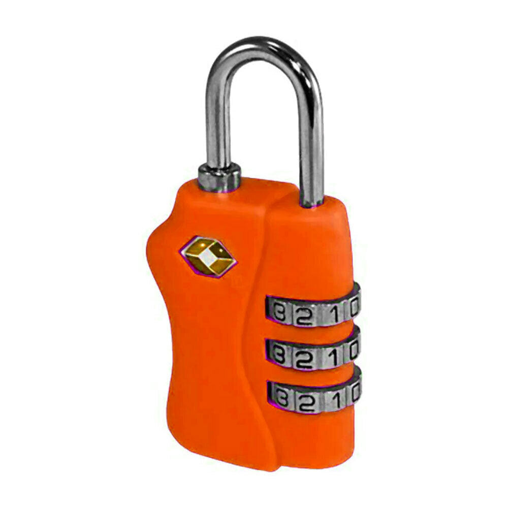 2PK Tosca TSA Approved Luggage Bag Combination Lock - Orange