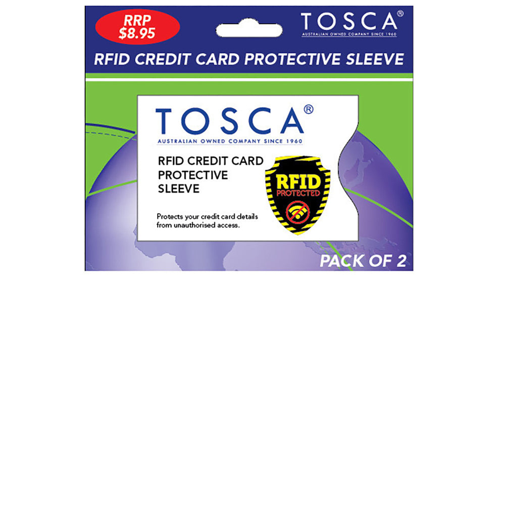 3x 2pc Tosca RFID Blocking Credit Card Protective Sleeve