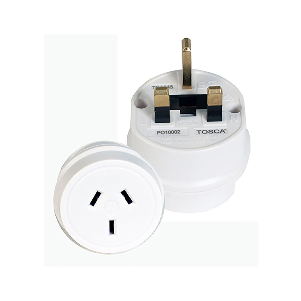 2PK Tosca OB Travel Power Adapter Converter Plug - UK/HK