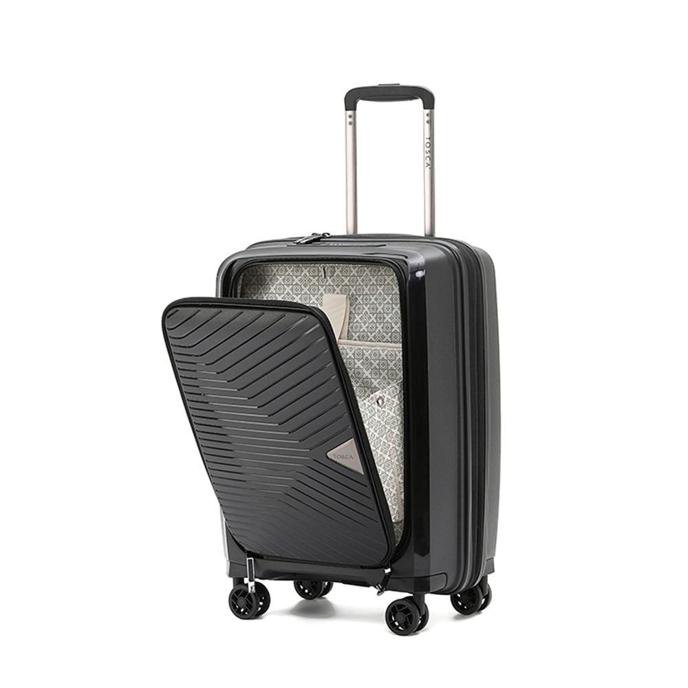 Tosca Space-X 20" Onboard Luggage w/ Laptop Storage - Black
