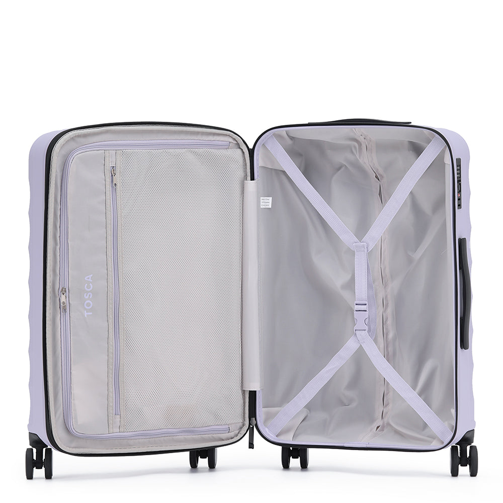Tosca Interstellar 2.0 Hard Shell 20" & 30" Suitcase Luggage Set - Lavender
