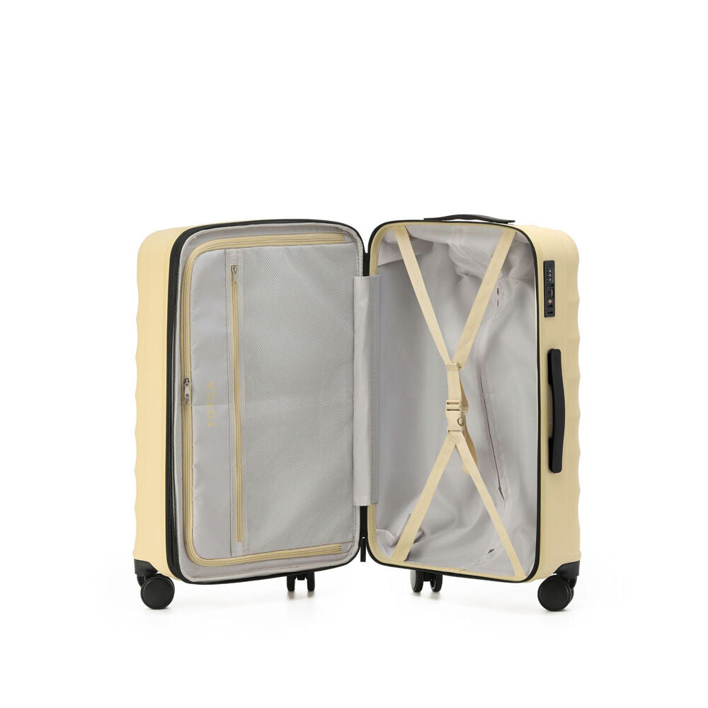3pc Tosca Interstellar 2.0 Trolley Travelling Suitcase Luggage Set Yellow