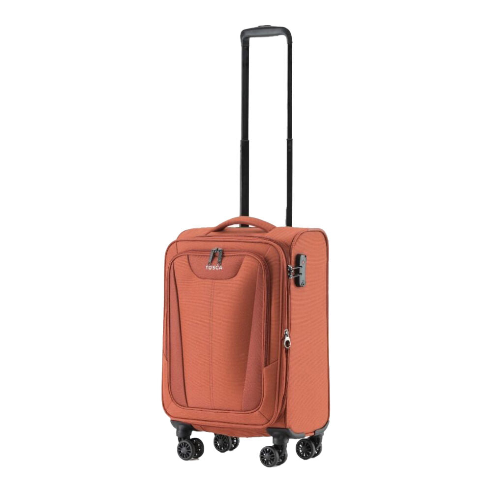 Tosca Altitude Large Suitcase Travel Luggage W/ Wheels & Lock 78cm Rust Orange