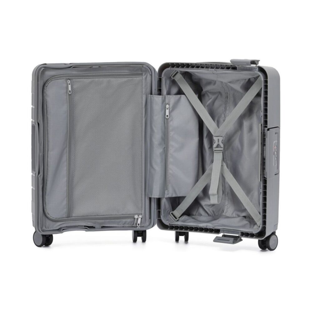 3pc Tosca Vault Hard Shell Travel Luggage Suitcase Set Lockable 54/67/77cm Grey