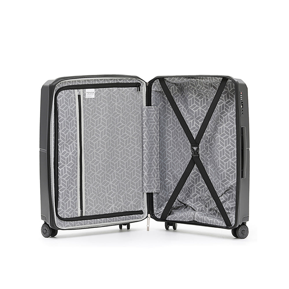 Tosca Globetrotter Wheeled Suitcase Luggage TC 29 - Black