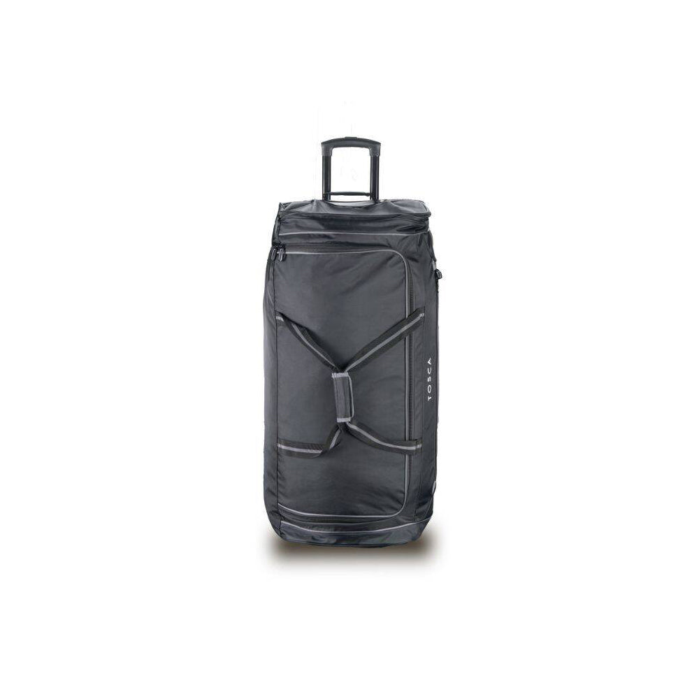 Tosca Jumbo 90cm Wheeled Duffle Bag Travel Trolley - Black/Grey