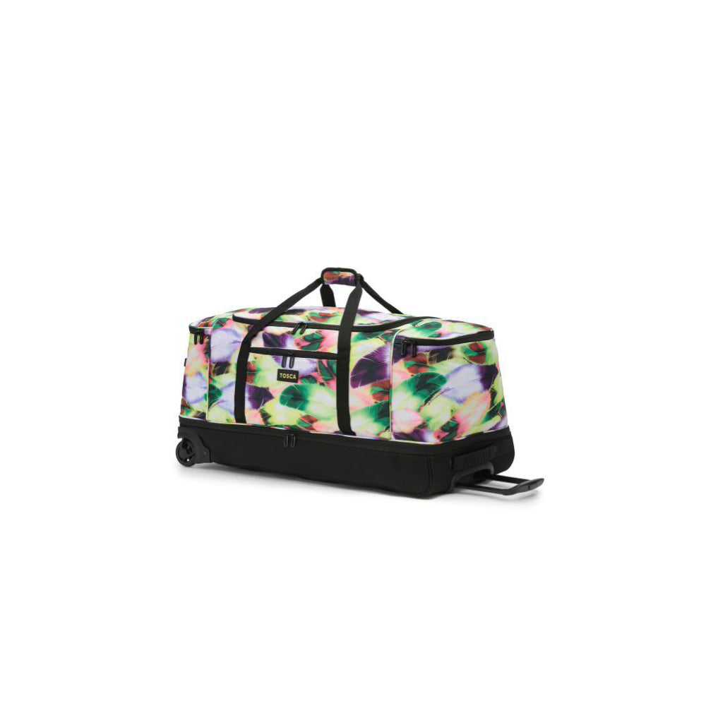 Tosca 85cm Split Comp Luggage Wheelie Bag Feather Design
