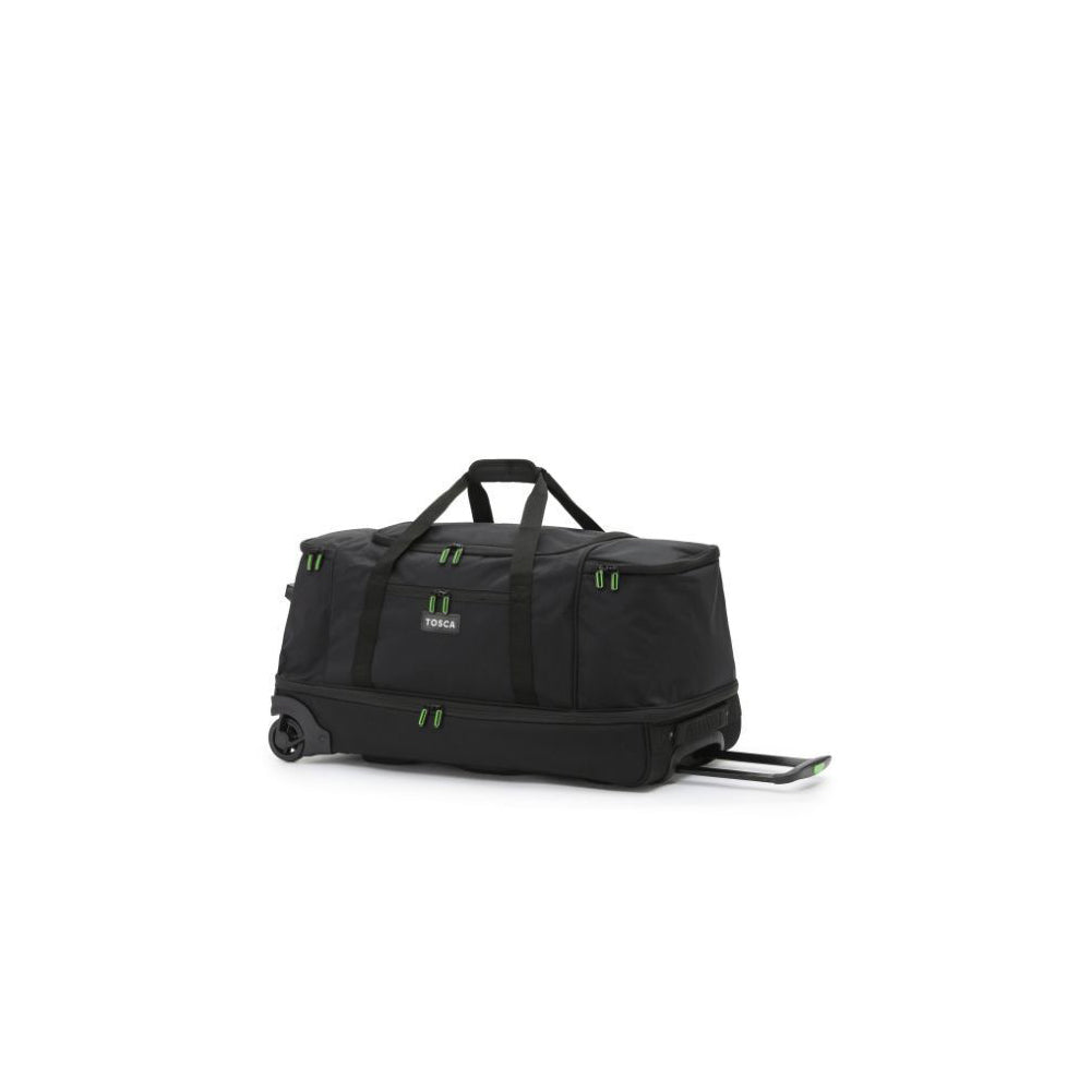 Tosca 70cm Split Comp Luggage Wheelie Bag Black/Grey