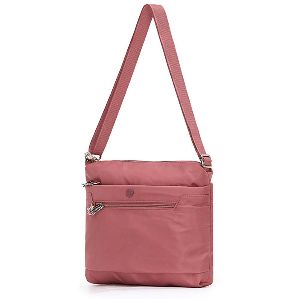 Tosca Anti-Theft RFID Blocking Shoulder Bag - Coral