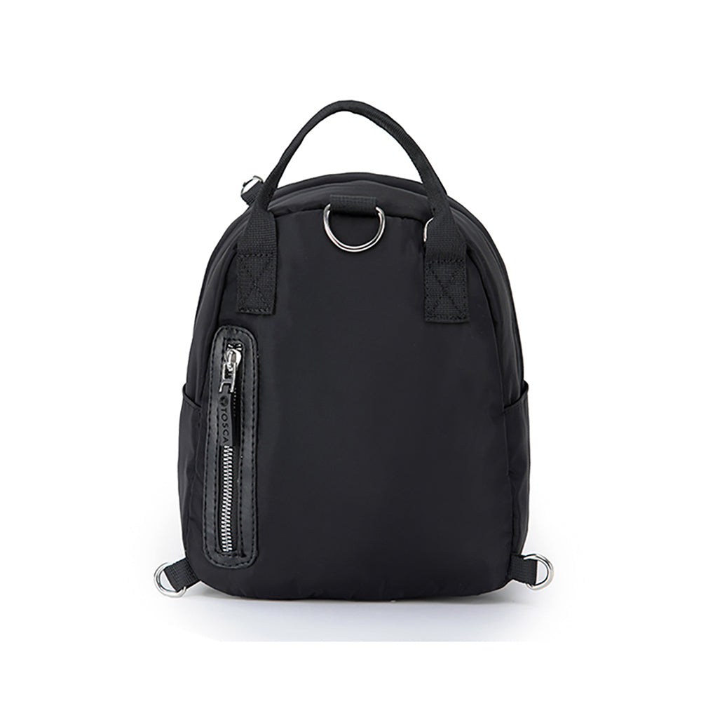 Tosca Mini Utility Compact Carry Bag Black w/Strap Loops