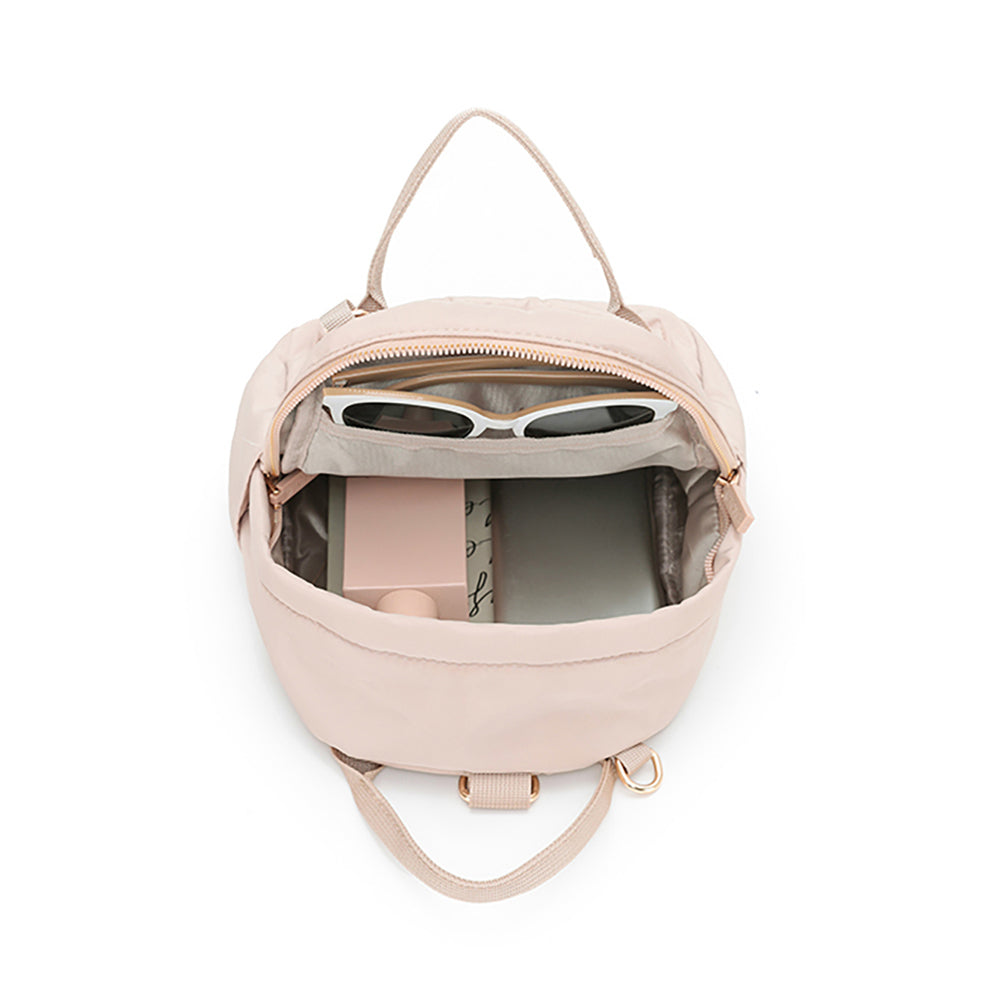 Tosca Mini Utility Compact Carry Bag Beige w/Strap Loops