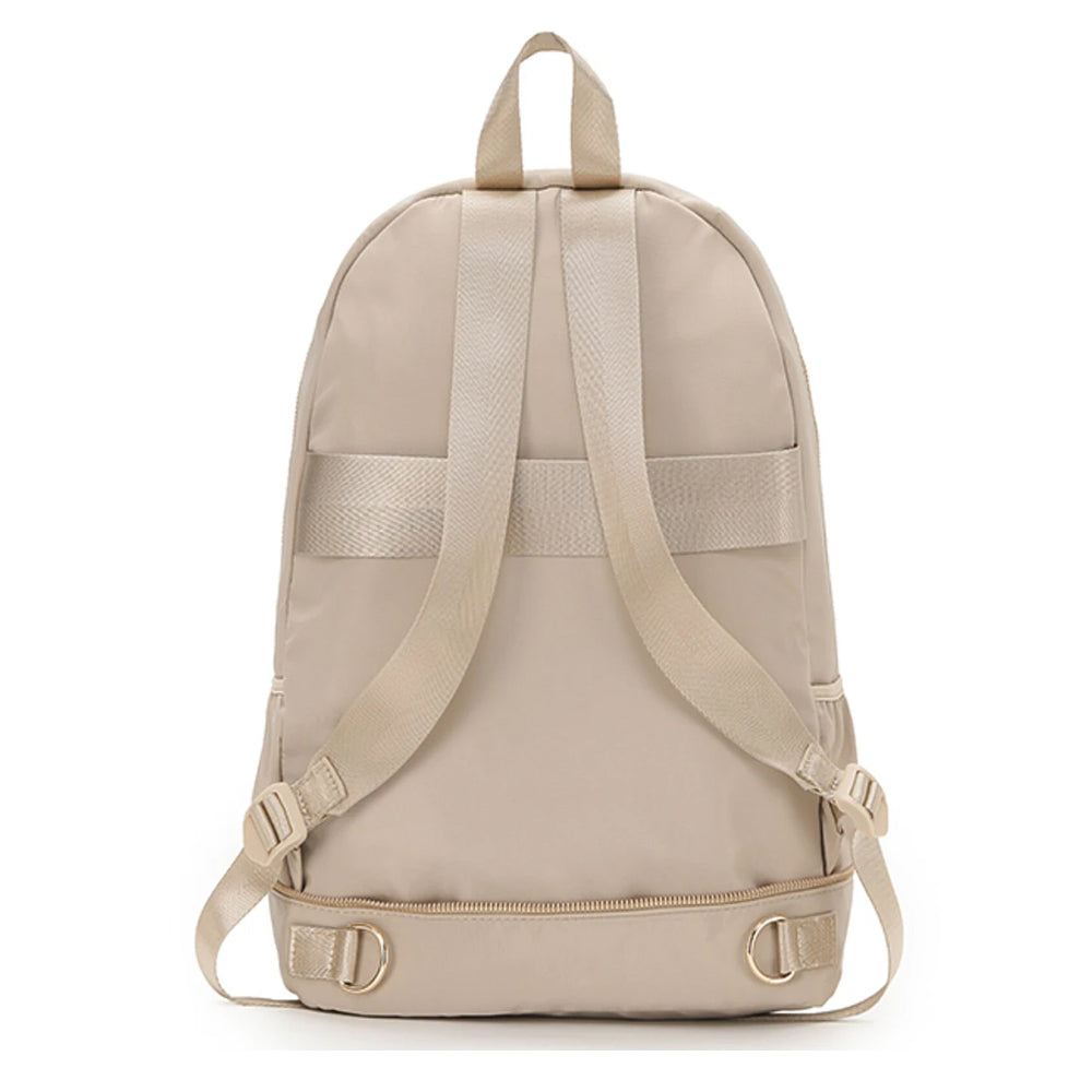 Tosca Zip/Fold Away Weekend Backpack/Shoulder Beige