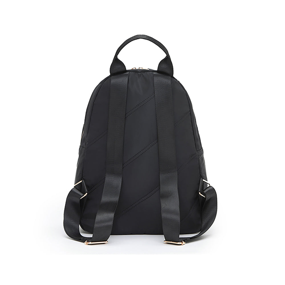 Tosca Daily Shoulder Laptop School Backpack Black Stitch