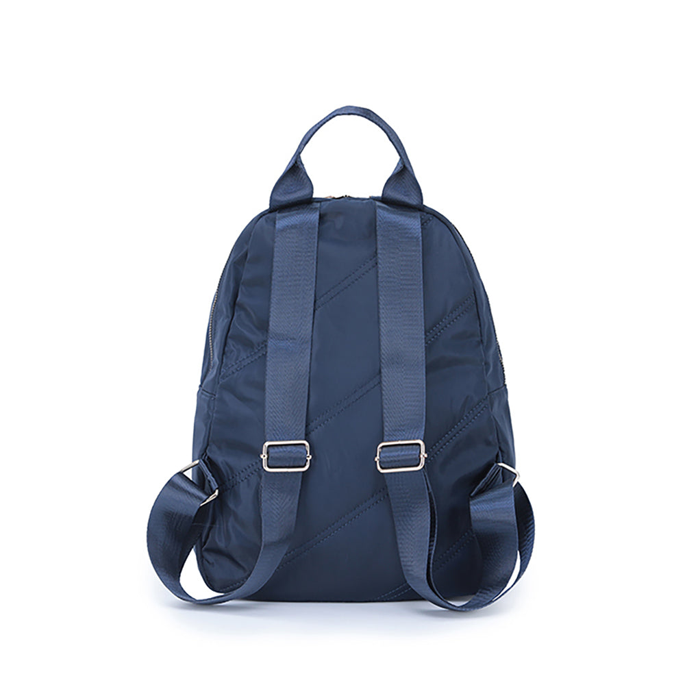 Tosca Daily Shoulder Laptop School Backpack Navy Stitch