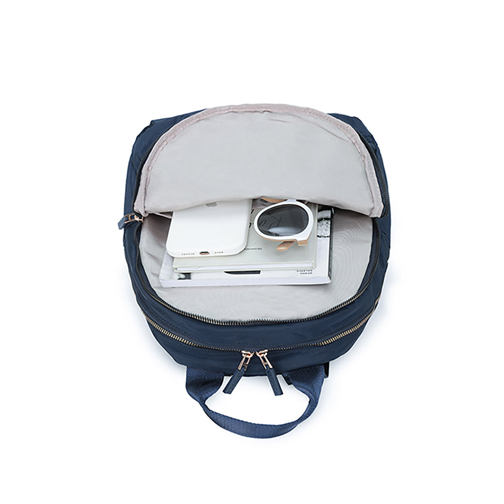 Tosca Daily Shoulder Laptop School Backpack Navy Stitch