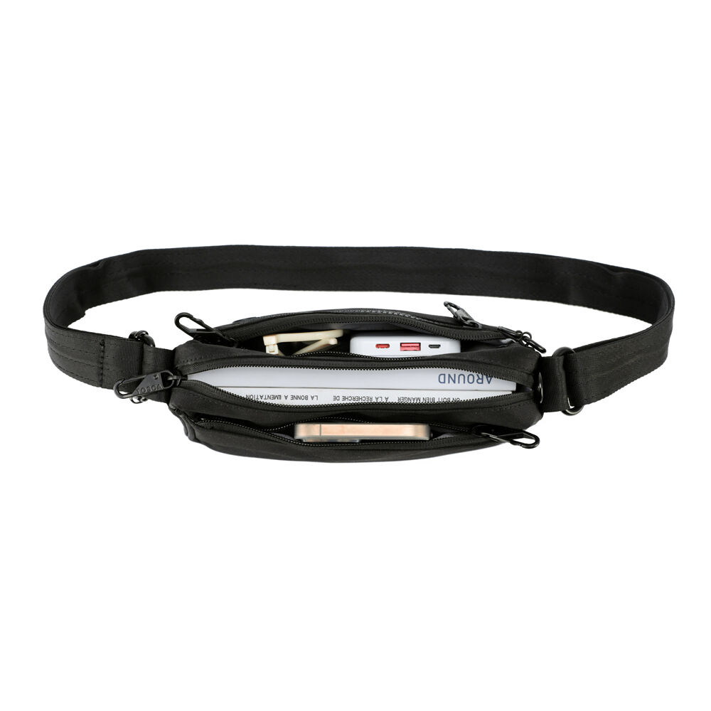 Tosca Anti-Theft RFID Blocking Shoulder Travel Bag 23x19cm - Black