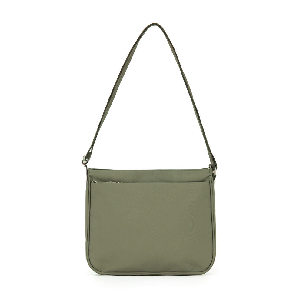 Tosca Anti-Theft RFID Blocking Shoulder Travel Bag 30x24cm - Khaki
