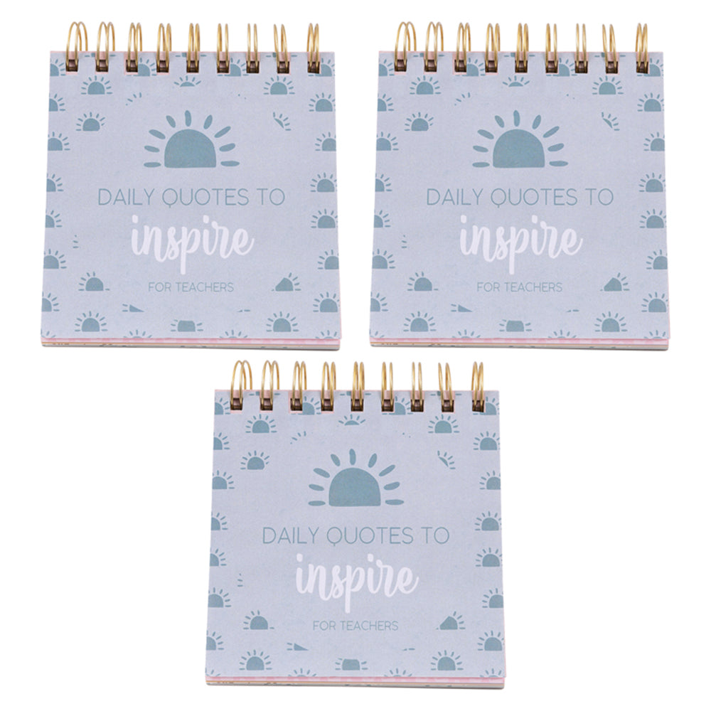 3PK Splosh Teacher Affirmation Quotes 30-Page Flip Book 13.5cm Hardcover