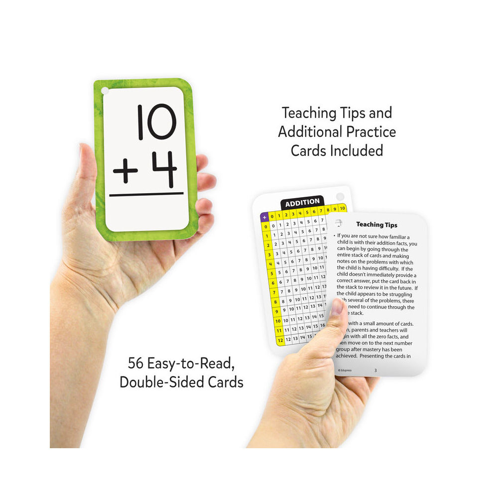 112pc Teacher Created Resources Addition 0-12 Math Flash Cards Set Kids 5y+
