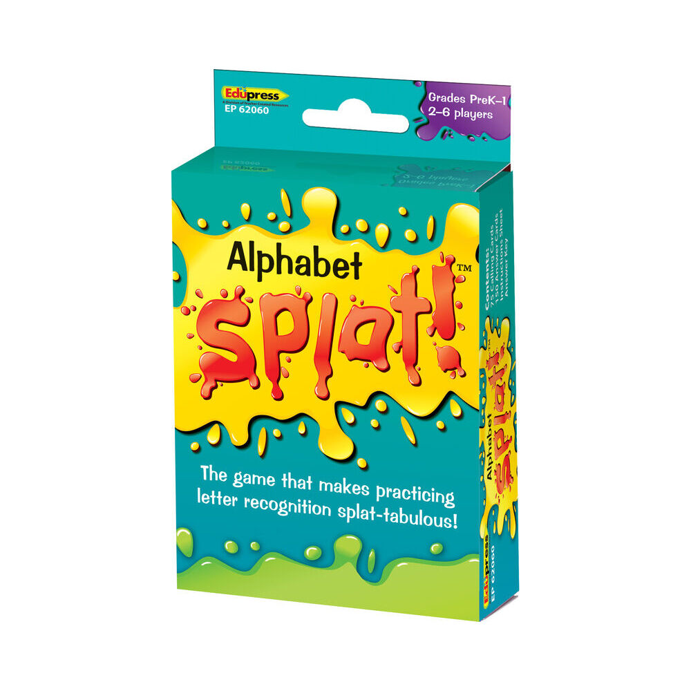 2PK Teacher Created Resources Alphabet Splat Flash Cards Game Set Kids 4y+