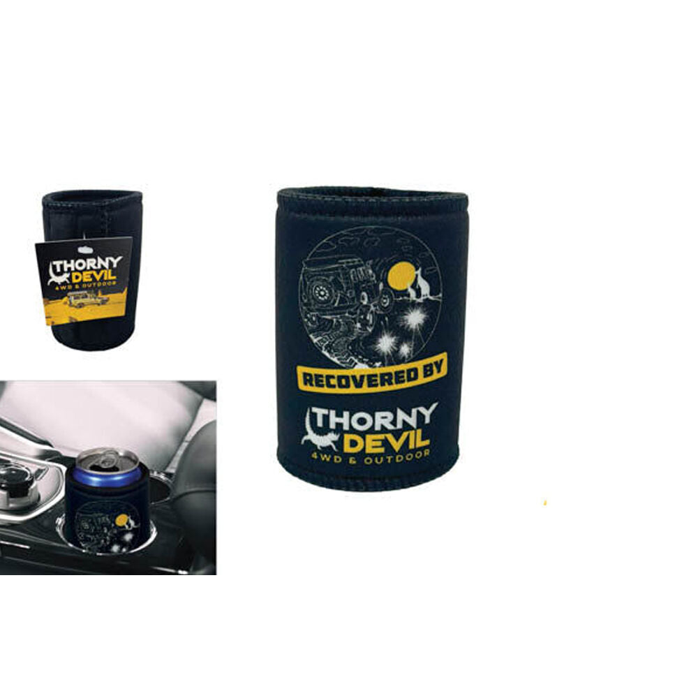 3PK Wildtrak Thorny Devil Bottle/Can Stubbie Holder Magnetic Black