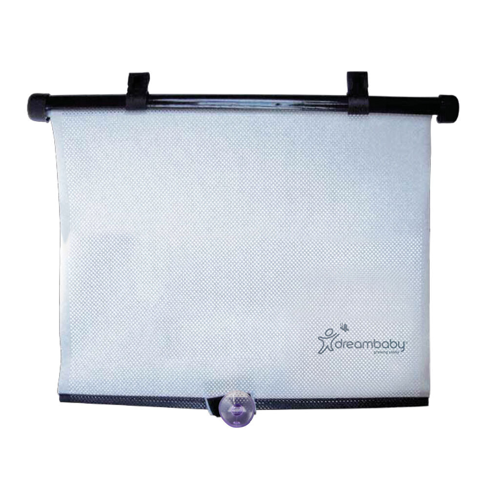 Dreambaby Adjustable Wide Car Window Shade w/ Heavy Duty Suction Cups Black