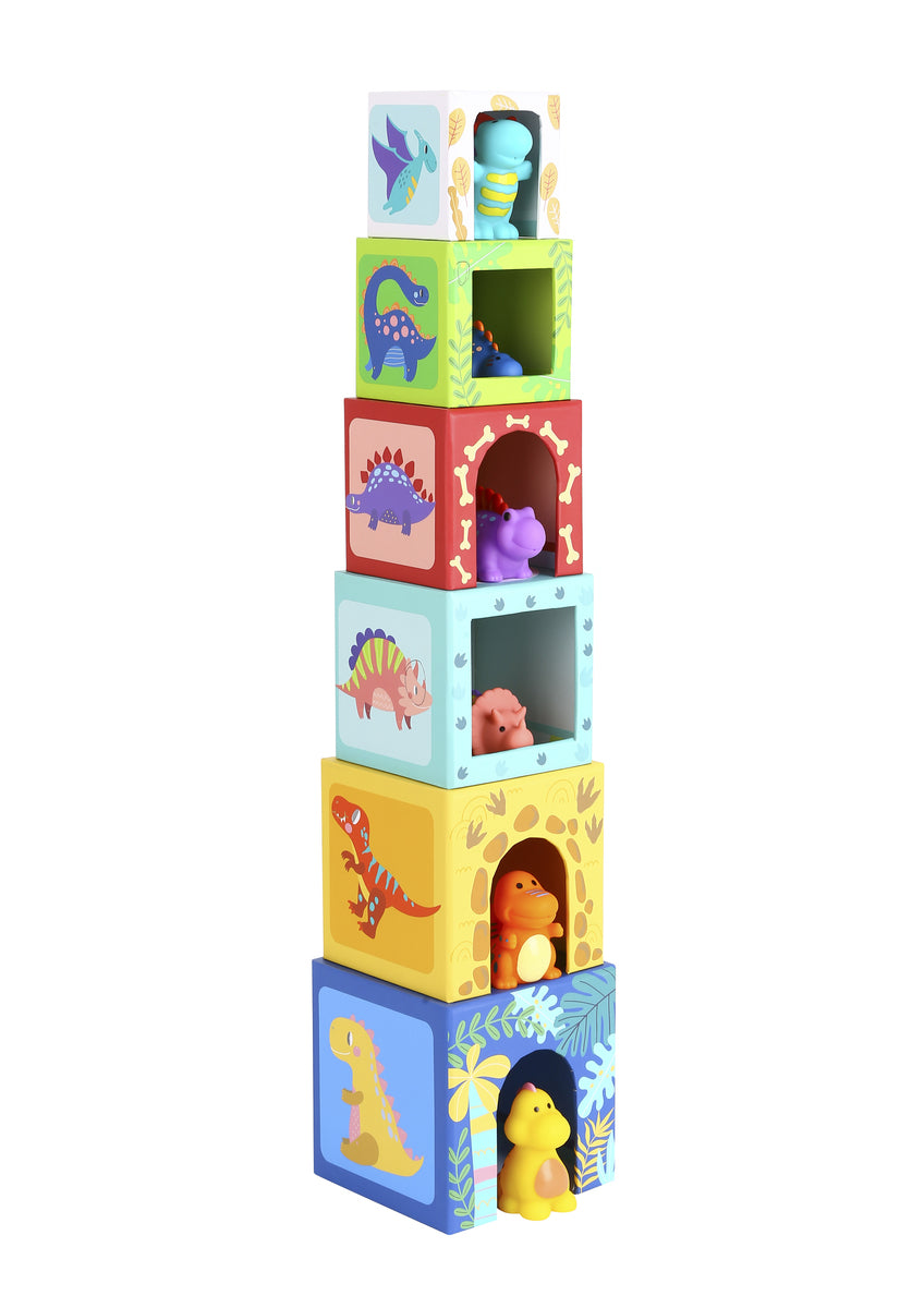 Tooky Toy Nesting Boxes Dinosaur